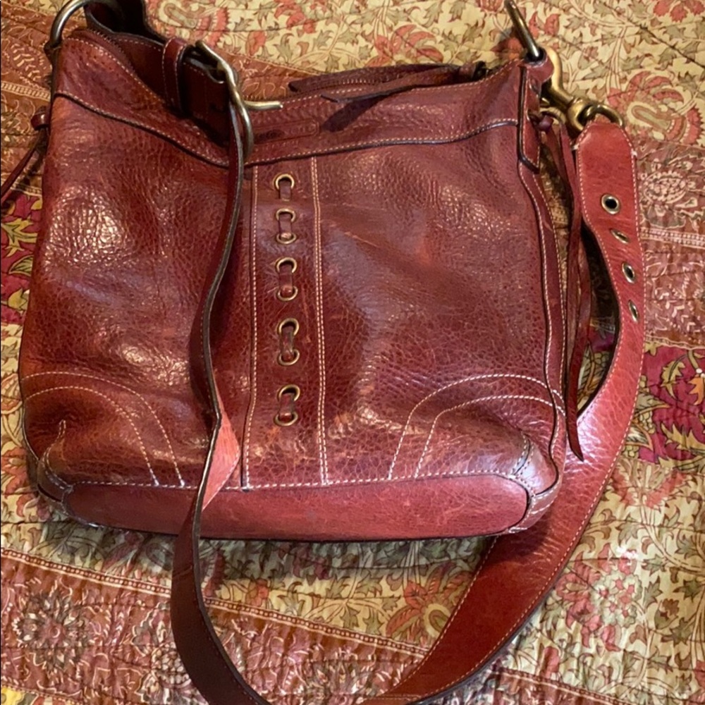 Burgundy Coach Leather purse